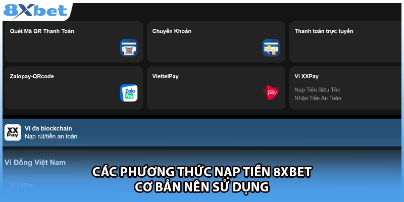 Nạp Tiền 8Xbet - Hướng Dẫn Tiện Lợi Nhất Cho Bạn 2026
